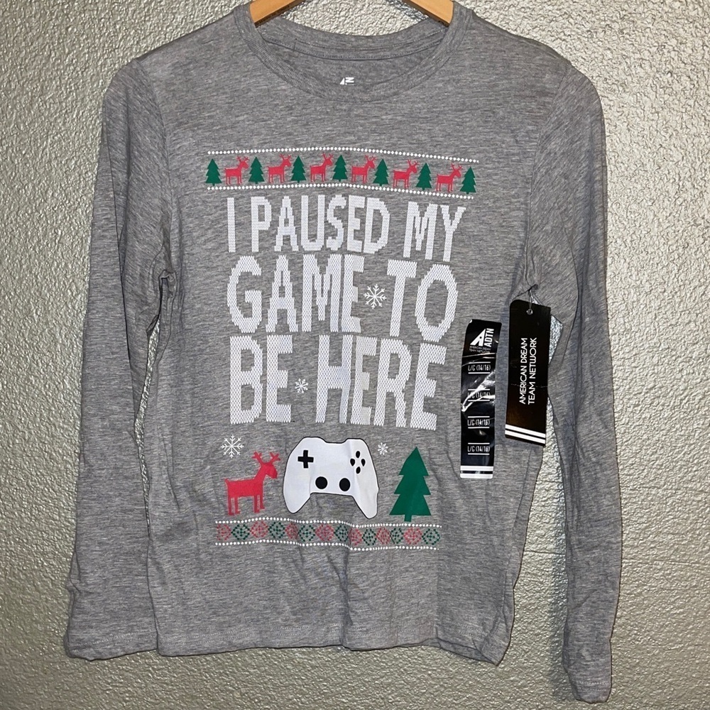 American Dream Heather Gray Long Sleeve Shirt